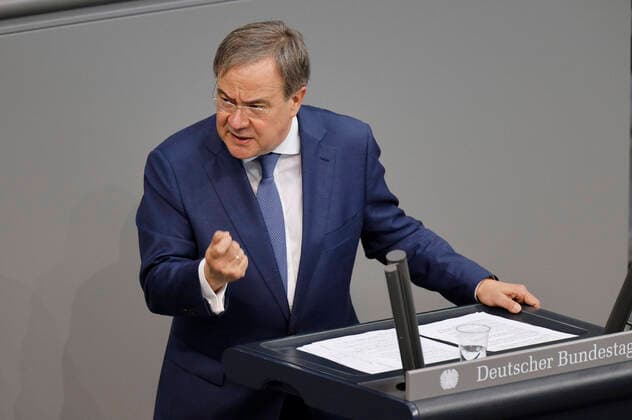 Armin Laschet at the 236 session of the German Bundestag in the Reichstag building Berlin, 24 06 2021 Foto:xC.xHardtx xFuturexImage