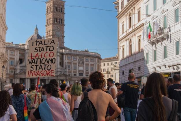 Roma Pride 2021, Pride and ostentation.  Copyright: xStefanoxRonchinix xIPAx xStefanoxRonchinix