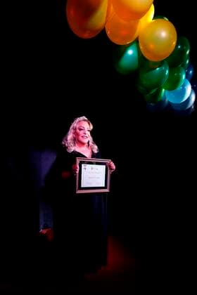 The transgender activist and artist, Roshell Terranova, poses during the delivery of the recognition The key to Amberes awarded for her work on behalf of the LGBT + community, today, in Mexico City, Mexico, 26 June 2021. Thousands of people participated this Saturday in the XLIII edition of the Lesbian, Gay, Bisexual and Transsexual (LGBT) Pride march in Mexico City, in what was a spontaneous outing to the streets of this capital that were suddenly covered with the Rainbow colors. EFE Jose Mendez Thousands return the rainbow to Mexico City in the LGBT + Pride march !ACHTUNG: NUR REDAKTIONELLE NUTZUNG!  Copyright: xJosexMendezx MEX5704 20210627-2dc1234ca985cb4f2a8754606119093597e0c182