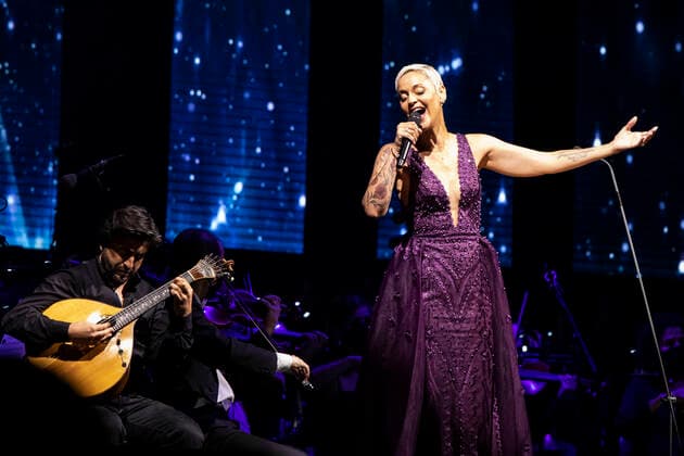 Second Concert By The Italian Artist Andrea Bocelli In Coimbra, Portugal Mariza performs in Coimbra, Portugal, on June 26, 2021. About 13.000 people took part in the concert at the Estadio Cidade de Coimbra amid the restrictions of Covid-19 pandemic. Coimbra Portugal franca-secondco210626_npovD  Copyright: xRitaxFrancax