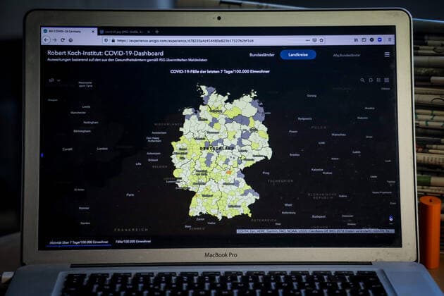 Coronavirus in Germany Covid 19 Dashboard of the Robert Koch Institute 28 06 2021 Robert Koch Institute 7 days Incidence 5.6 7 days Number of cases 4 667 COVID 19 cases 3 726 929 Addition of 219 compared to previous day COVID 19 deaths 90762 Addition of 8 compared to previous day
