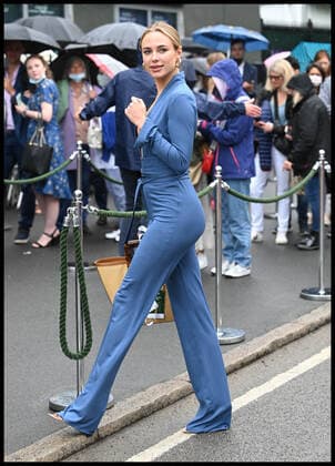 . 28 06 2021. London, United Kingdom. Kimberley Garner arriving for the opening day of the Wimbledon Tennis Championships in London.  xStephenxLockx xi-Imagesx IIM-22328-0080