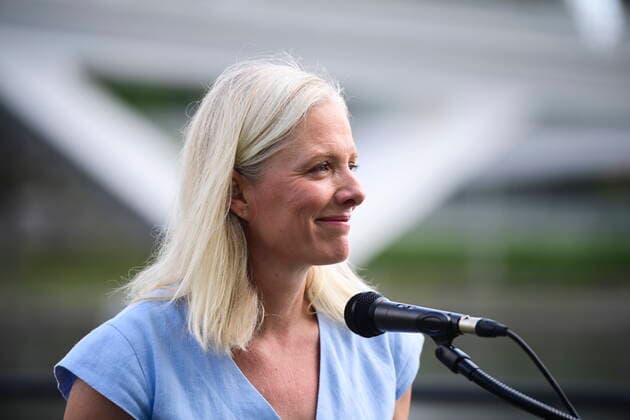 June 28, 2021, Ottawa, on, Canada: Catherine McKenna, Minister of Infrastructure and Communities, holds a press conference in Ottawa on Monday, June 28, 2021. McKenna has announced she will not stand for re-election in her riding of Ottawa Centre. Ottawa Canada  - ZUMAc35_ 20210628_zaf_c35_002 Copyright: xSeanxKilpatrickx