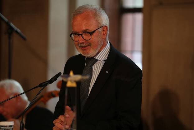 28 06 2021 Frankfurt am Main, Römer European Banker of the Year 2019 Honouring Werner Hoyer, President of the European Investment Bank EIB Picture shows Werner Hoyer, President of the European Investment Bank EIB HP