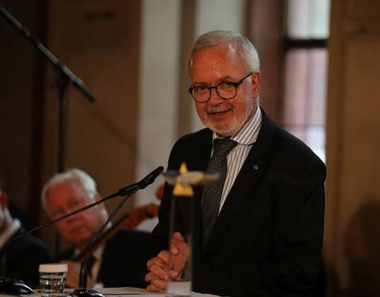 28 06 2021 Frankfurt am Main, Römer European Banker of the Year 2019 Honouring Werner Hoyer, President of the European Investment Bank EIB Picture shows Werner Hoyer, President of the European Investment Bank EIB HP