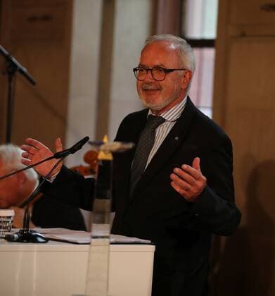 28 06 2021 Frankfurt am Main, Römer European Banker of the Year 2019 Honouring Werner Hoyer, President of the European Investment Bank EIB Picture shows Werner Hoyer, President of the European Investment Bank EIB HP