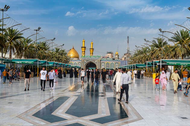 Imam Hussein Holy Shrine, Kerbala, Iraq, Middle East Copyright: MichaelxRunkel 1184-5750 Editorial Use Only