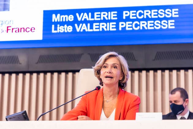 Saint-Ouen, France July 2, 2021 - Installation session of the Ile-de-France Regional Council - Valerie Pecresse NEWS, CONSEIL REGIONAL ILE DE FRANCE, POLITIQUE, PECRESSE  Copyright: xVincentxIsorex
