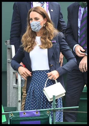 . 02 07 2021. London, United Kingdom. Kate Middleton, Duchess of Cambridge, on day five of the Wimbledon Tennis Championships in London.  xStephenxLockx xi-Imagesx IIM-22344-0013