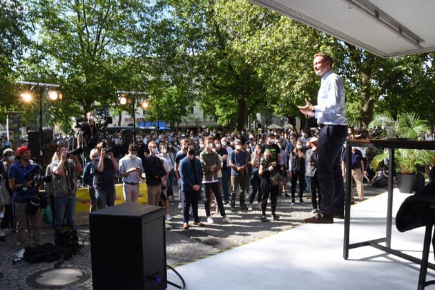 Christian Lindner FDP MdB Munich 02 07 21 Rotkreuzplatz FDP election speaker Munich