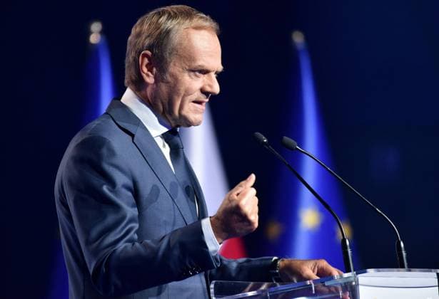 03.07.2021 WARSZAWA RADA KRAJOWA PO POWROT DONALDA TUSKA DO PO N Z DONALD TUSK FOT DAMIAN BURZYKOWSKI NEWSPIX.PL 03 07 2021 WARSAW. THE NATIONAL COUNCIL PO PARTY (PARTY - CIVIL PLATFORM - PLATFORMA OBYWATELSKA), THE RETURN OF DONALD TUSK TO THE PARTY --- Newspix.pl  DB030721_039