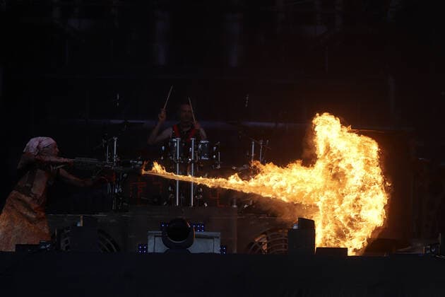 Feuerengel A Tribute to Rammstein live at the Strandkorb concert in Hamburg Hamburg Cruise Center Steinwerder Hamburg Germany Copyright: xLobeca RalfxHomburgx