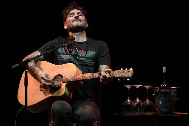Fabrizio Moro during Canzoni nella stanza unplugged route 2021 at Auditorium Parco della Musica Cavea, Rome, Italy, July 3, 2021 LiveMedia  Copyright: xLiveMedia EuropeanAffairs Domenix xLiveMediax 0