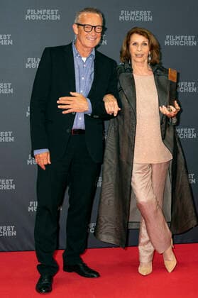 Michael Roll and Senta Berger at the presentation of the CineMerit Award to Senta Berger at the 38 Filmfest München 2021 in the Gasteig Munich, 04 07 2021 Foto:xN.xKolinzx xFuturexImage