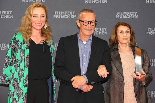 Diana Iljine, Michael Roll and Senta Berger at the presentation of the CineMerit Award to Senta Berger at the 38 Filmfest München 2021 at Gasteig Munich, 04 07 2021 Foto:xN.xKolinzx xFuturexImage