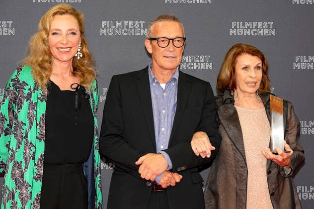 Diana Iljine, Michael Roll and Senta Berger at the presentation of the CineMerit Award to Senta Berger at the 38 Filmfest München 2021 at Gasteig Munich, 04 07 2021 Foto:xN.xKolinzx xFuturexImage