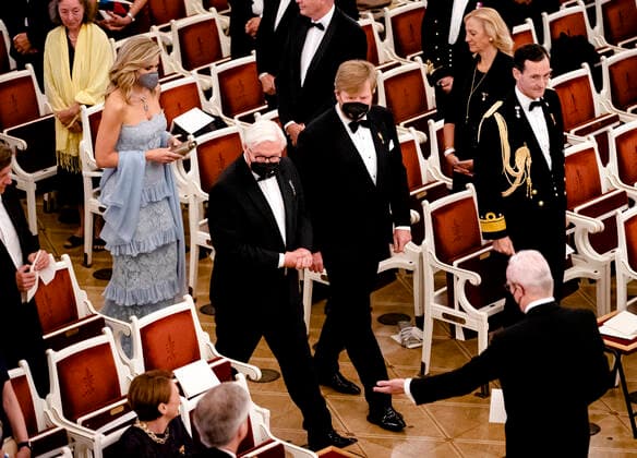 06-07-2021 Contraprestatie Queen Maxima and King Willem-Alexander attend the counter performance with the Royal Concertgebouw Orchestra at the Konzerthaus in Berlin on the 2nd day of the statevisit to Berlin, Germany. Â  Copyright: xPPEx