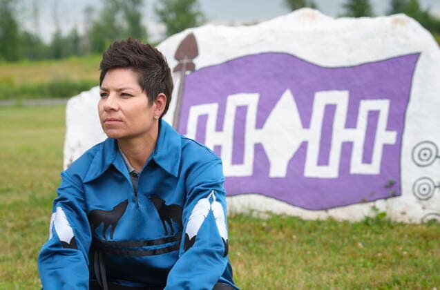 July 6, 2021, KAHNAWAKE, PQ, Canada: Kahnawake Grand Chief Kahsennenhawe Sky-Deer is seen in Kahnawake, Que. on Tuesday, July 6, 2021. KAHNAWAKE Canada  - ZUMAc35_ 20210706_zaf_c35_025 Copyright: xPaulxChiassonx