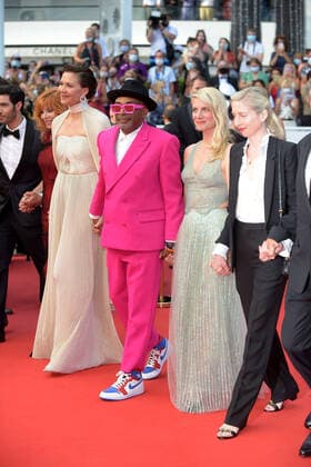 74th Cannes Film Festival 2021, Red Carpet film : ˜Annette™ and Opening ceremony. Pictured: Spike Lee, Melanie Laurent, Jessica Hausner, Maggie Gyllenhaal  Copyright: xAlbertoxTerenghi Cannesx2021x xIx xCannesxpoolx