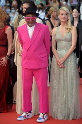 74th Cannes Film Festival 2021, Red Carpet film : ˜Annette™ and Opening ceremony. Pictured: Spike Lee, Melanie Laurent  Copyright: xAlbertoxTerenghi Cannesx2021x xIx xCannesxpoolx