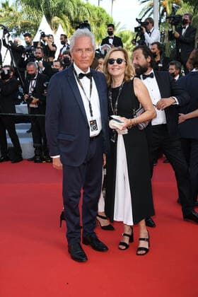 C74th Cannes Film Festival, Red Carpet Annette, pictured Francesco Rutelli, Barbara Palombelli  Copyright: xSimonexComix xIPAx xCannesxpoolx