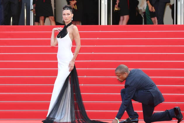 July 6, 2021, Cannes, Provence Alpes Cote d Azur, France: Bella HADID attends the Opening Ceremony and the screening of Annette by Leos Carax during the 74th annual Cannes Film Festival on July 6th 2021 in Cannes, France Cannes France - ZUMAc179 20210706_zep_c179_094 Copyright: xMickaelxChavetx
