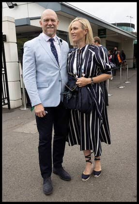 . 07 07 2021. London, United Kingdom. Mike and Zara Tindall arriving on day nine of the Wimbledon Tennis Championships in London.  xStephenxLockx xi-Imagesx IIM-22370-0076