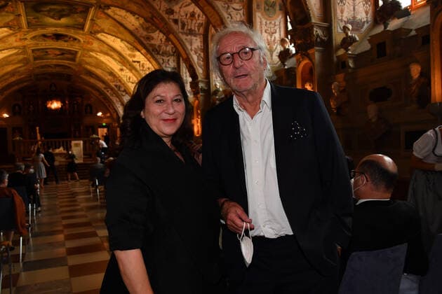 Eva Mattes and Günther Maria Halmer Award of the Bavarian Order of Merit 2021 Honour, Award Antiquarium Residenz Munich 08 July 2021