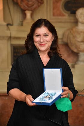 Eva Mattes Award of the Bavarian Order of Merit 2021 Honour, Award Antiquarium Residenz Munich 08 July 2021