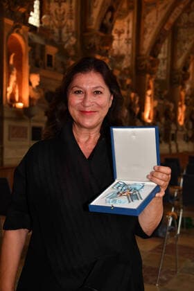 Eva Mattes Award of the Bavarian Order of Merit 2021 Honour, Award Antiquarium Residenz Munich 08 July 2021