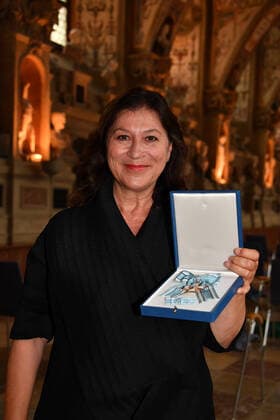 Eva Mattes Award of the Bavarian Order of Merit 2021 Honour, Award Antiquarium Residenz Munich 08 July 2021