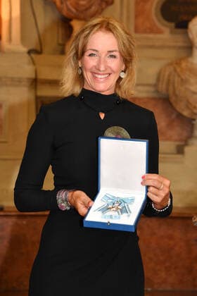 Michaela Gerg, the former ski racer and award winner at the award ceremony of the Bavarian Order of Merit on 8 7 2021 in Munich Award ceremony of the Bavarian Order of Merit 2021 in Munich