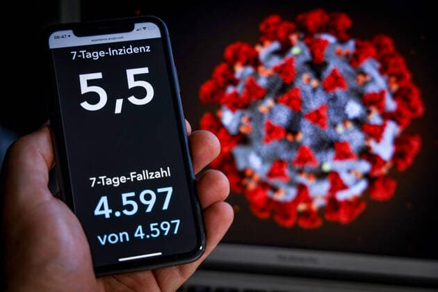 Coronavirus in Germany Covid 19 Dashboard of the Robert Koch Institute 09 07 2021 Robert Koch Institute 7 days Incidence 5.5 7 days Number of cases 4 597 COVID 19 cases 3 734 468 Addition of 949 compared to the previous day COVID 19 deaths 91 190 Addition of 49 compared to the previous day