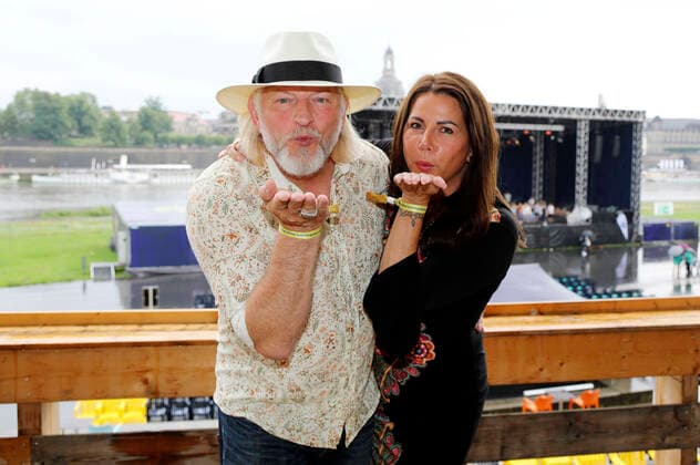 Frank Kessler with wife Doreen Kessler at the 15 Hope anniversary concert at the area of the Filmnächte am Königsufer Dresden Dresden, 07 08 2021 Foto:xM.xWehnertx xFuturexImage