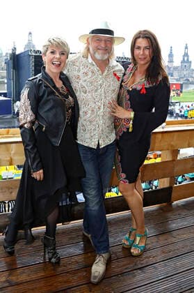 Linda Feller, Frank Kessler and Doreen Kessler at the 15 Hope anniversary concert at the area of the Filmnächte am Königsufer Dresden Dresden, 07 08 2021 Foto:xM.xWehnertx xFuturexImage