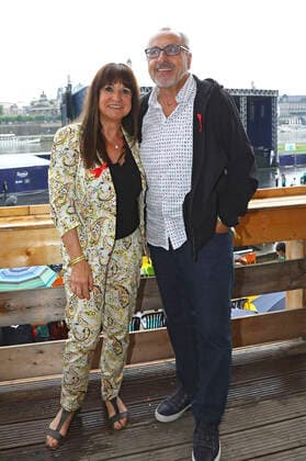 Wolfgang Stumph with wife Christine at the 15 Hope anniversary concert at the area of the Filmnächte am Königsufer Dresden Dresden, 07 08 2021 Foto:xM.xWehnertx xFuturexImage