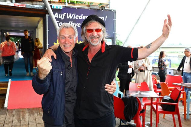 Dirk Michaelis and Dirk Zöllner at the 15 Hope anniversary concert at the area of the Filmnächte am Königsufer Dresden Dresden, 07 08 2021 Foto:xM.xWehnertx xFuturexImage
