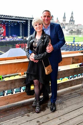Linda Feller with husband Andreas Schmidt at the 15 Hope anniversary concert at the area of the Filmnächte am Königsufer Dresden Dresden, 07 08 2021 Foto:xM.xWehnertx xFuturexImage