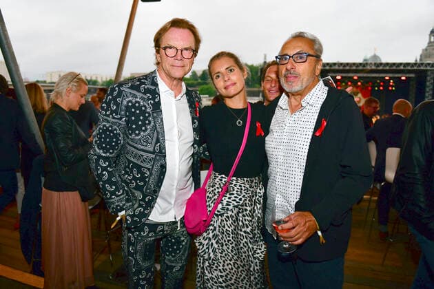 Wolfgang Lippert, Franziska Schenk and Wolfgang Stumph at the 15 Hope anniversary concert at the area of the Filmnächte am Königsufer Dresden Dresden, 07 08 2021 Foto:xM.xWehnertx xFuturexImage