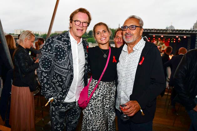 Wolfgang Lippert, Franziska Schenk and Wolfgang Stumph at the 15 Hope anniversary concert at the area of the Filmnächte am Königsufer Dresden Dresden, 07 08 2021 Foto:xM.xWehnertx xFuturexImage