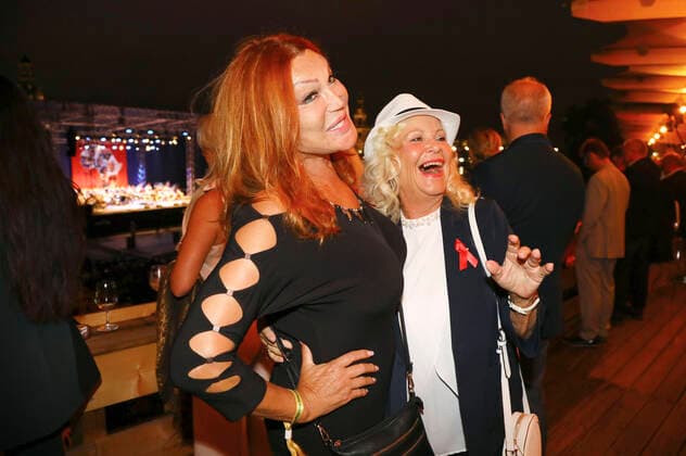 Zora Schwarz and Dorit Gäbler at the 15 Hope anniversary concert at the Filmnächte am Königsufer Dresden Dresden, 07 08 2021 Foto:xM.xWehnertx xFuturexImage