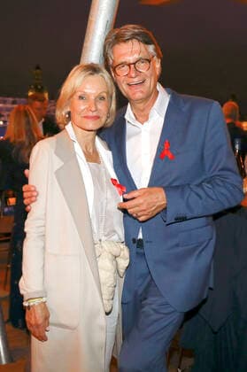 Peter Escher with wife Ulrike Escher at the 15 Hope anniversary concert at the area of the Filmnächte am Königsufer Dresden Dresden, 07 08 2021 Foto:xM.xWehnertx xFuturexImage