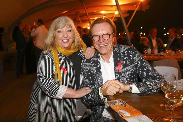 Angelika Mann and Wolfgang Lippert at the 15 Hope anniversary concert at the area of the Filmnächte am Königsufer Dresden Dresden, 07 08 2021 Foto:xM.xWehnertx xFuturexImage