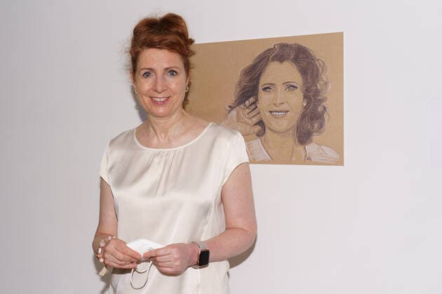 Emigration Museum Ballinstadt in Hamburg Opening of the new portrait exhibition of Hamburg personalities in cooperation with CARE Germany Monica Lierhaus,
