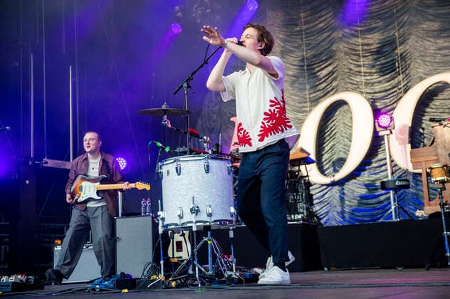 Finn Schwieters und Frederik Rabe von Giant Rooks live beim Picknick Konzert auf der Zoopark Festwiese. Erfurt, 08.07.2021 Foto:xM.xKremerx xFuturexImage