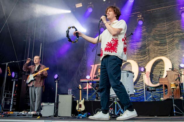 Finn Schwieters und Frederik Rabe von Giant Rooks live beim Picknick Konzert auf der Zoopark Festwiese. Erfurt, 08.07.2021 Foto:xM.xKremerx xFuturexImage