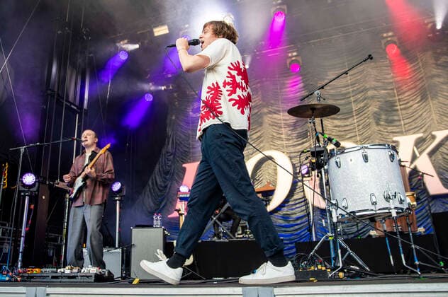Finn Schwieters und Frederik Rabe von Giant Rooks live beim Picknick Konzert auf der Zoopark Festwiese. Erfurt, 08.07.2021 Foto:xM.xKremerx xFuturexImage