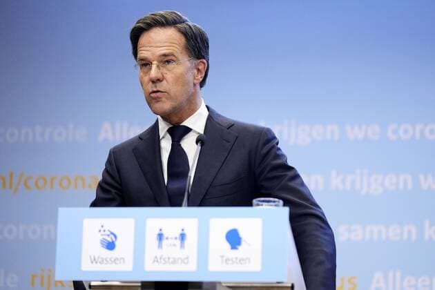 THE HAGUE Outgoing Prime Minister Mark Rutte during an extra press conference The cabinet is concerned about the sharp increase in the number of positive corona infections ANP PHIL NIJHUIS  Copyright: xHollandsexHoogtex xxANPx x433628297x