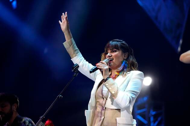 Spanish singer Rozalen performs on the stage during a concert to present his album El arbol y el bosque at WiZink Center in Madrid, Spain, 09 July 2021. Rozalen concert in Madrid !ACHTUNG: NUR REDAKTIONELLE NUTZUNG!  Copyright: xJuanJoxMartínx GRAF7150 20210709-13ef92fc89fa50aca0c82351db6583779c632bbf
