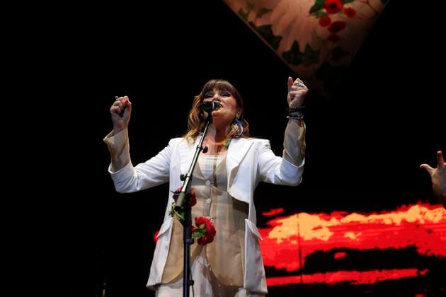 Spanish singer Rozalen performs on the stage during a concert to present his album El arbol y el bosque at WiZink Center in Madrid, Spain, 09 July 2021. Rozalen concert in Madrid !ACHTUNG: NUR REDAKTIONELLE NUTZUNG!  Copyright: xJuanJoxMartínx GRAF7158 20210709-3bef3472fc6e38090d325d6d8fe5ed4bf08cfdc9